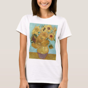 Van Gogh Sonnenblumen - Blau & Gelb Impressionismu T-Shirt
