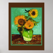 Van Gogh - Sonnenblumen, Drei, Poster (Vorne)