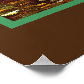 Van Gogh - Sonnenblumen, Drei, Poster (Ecke)