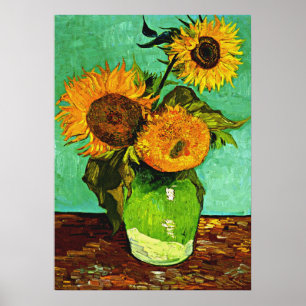 Van Gogh - Sonnenblumen, Drei Poster