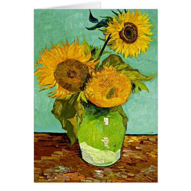 Nostalgic Art Vincent van Gogh Gemälde Sonnenblumen Blechpostkarte * 