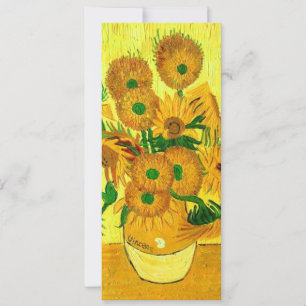 Van Gogh Sonnenblumen Einladung