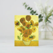 Van Gogh Sonnenblumen Einladungen (Stehend Vorderseite)