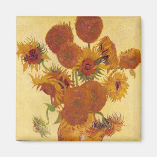 Van Gogh Sonnenblumen (F454) Vintage-Fine-Art Magnet