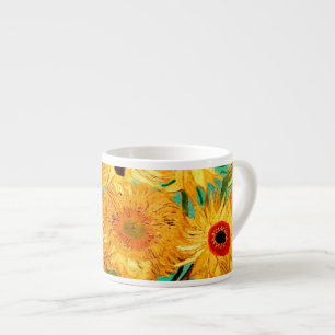 Van Gogh Sonnenblumen (F455) Vintage Fine Art Espressotasse