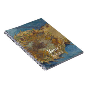 Van Gogh Sonnenblumen Gelbe Blumen Benutzerdefinie Notizblock