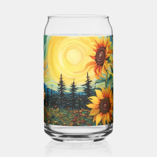 Van Gogh Sonnenblumen Gemälde Dosenglas (Links)