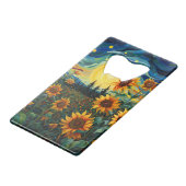 Van Gogh Sonnenblumen Gemälde Geldbeutel Flaschenöffner (Vorderseite Schrägansicht)