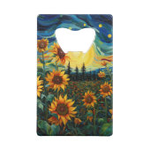 Van Gogh Sonnenblumen Gemälde Geldbeutel Flaschenöffner (Rückseite)