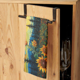Van Gogh Sonnenblumen Gemälde Geschirrtuch