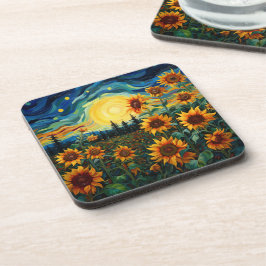 Van Gogh Sonnenblumen Gemälde Getränkeuntersetzer