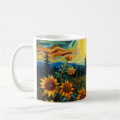 Van Gogh Sonnenblumen Gemälde Kaffeetasse (Links)