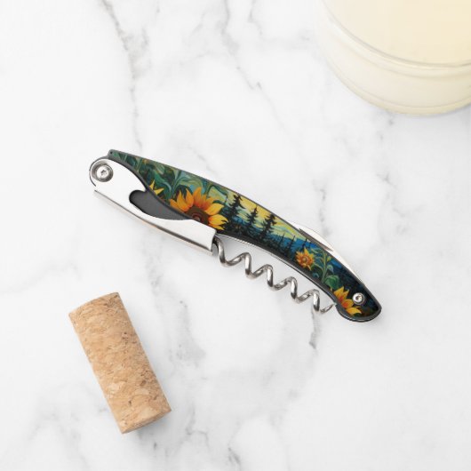 Van Gogh Sonnenblumen Gemälde Kellnermesser (Vorderseite)