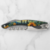 Van Gogh Sonnenblumen Gemälde Kellnermesser (Rückseite)