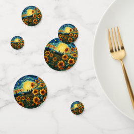 Van Gogh Sonnenblumen Gemälde Konfetti