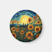 Van Gogh Sonnenblumen Gemälde Magnet (Vorne)