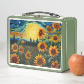 Van Gogh Sonnenblumen Gemälde Metall Brotdose (Beispiel)