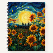 Van Gogh Sonnenblumen Gemälde Notizblock (Vorderseite)