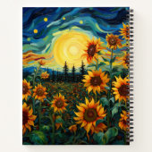 Van Gogh Sonnenblumen Gemälde Notizblock (Rückseite)