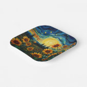 Van Gogh Sonnenblumen Gemälde Pappteller (Gewinkelt)