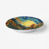 Van Gogh Sonnenblumen Gemälde Pappteller (Gewinkelt)