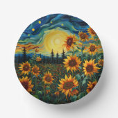 Van Gogh Sonnenblumen Gemälde Pappteller (Vorderseite)