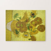 Van Gogh Sonnenblumen Gemälde Puzzle (Horizontal)