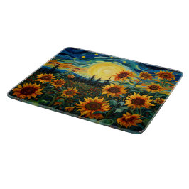 Van Gogh Sonnenblumen Gemälde Schneidebrett