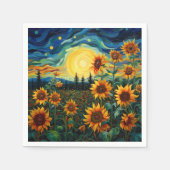 Van Gogh Sonnenblumen Gemälde Serviette (Vorderseite)