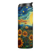 Van Gogh Sonnenblumen Gemälde Thermosbecher (Nach links gedreht)