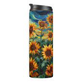 Van Gogh Sonnenblumen Gemälde Thermosbecher (Nach rechts gedreht)