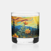 Van Gogh Sonnenblumen Gemälde Whiskyglas (Vorderseite)
