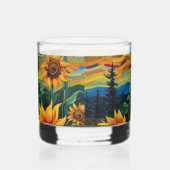 Van Gogh Sonnenblumen Gemälde Whiskyglas (Rechts)
