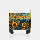 Van Gogh Sonnenblumen Gemälde Whiskyglas (Links)