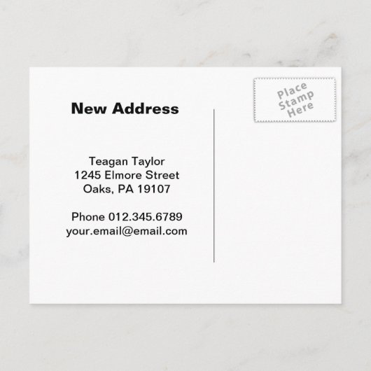 Van Gogh | Sonnenblumen I | Adressänderung Ankündigungspostkarte (Rückseite)