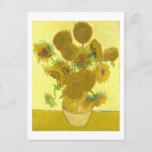 Van Gogh | Sonnenblumen I | Adressänderung Ankündigungspostkarte (Vorderseite)