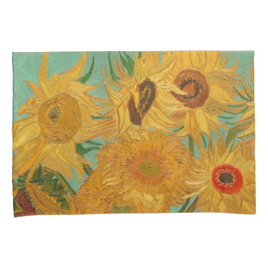 Van Gogh Sonnenblumen Kissenbezug (Vorderseite-Rechts)