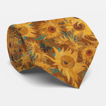 Van Gogh Sonnenblumen kupferbraun gelb türkis