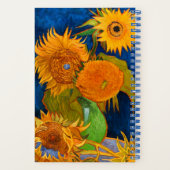 Van Gogh Sonnenblumen Notizblock (Rückseite)