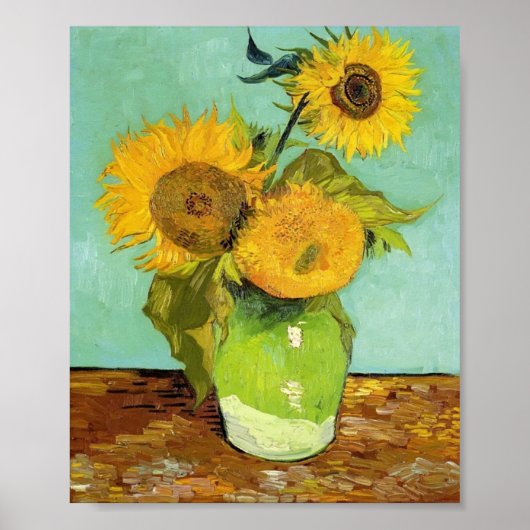 Van Gogh - Sonnenblumen Poster (Vorne)