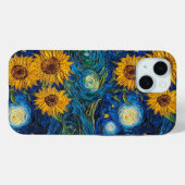 Van Gogh Sonnenblumen und Sternennacht Case-Mate iPhone Hülle (Rückseite (Horizontal))