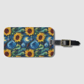 Van Gogh Sonnenblumen und Sternennacht Gepäckanhänger (Vorderseite (Horizontal))