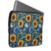 Van Gogh Sonnenblumen und Sternennacht Laptopschutzhülle (Vorne Rechts)