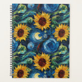 Van Gogh Sonnenblumen und Sternennacht Planer (Vorderseite)