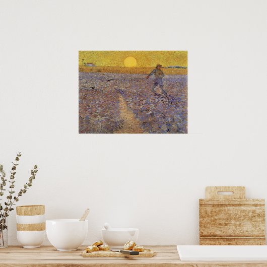 VAN GOGH - SOWER MIT EINSTELLUNG DER SONNE POSTER (Küche)