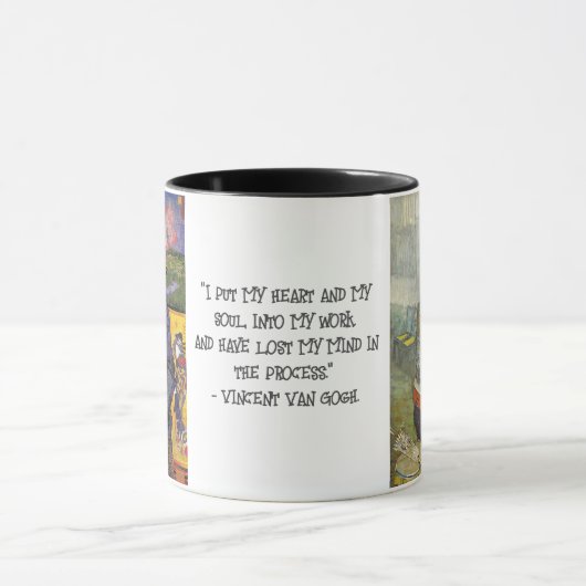 Van Gogh Spaß Quotes Tasse (Zentrum)