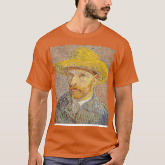 Van Gogh SPorträt mit Strohhut T-Shirt