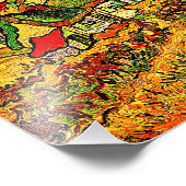 Van Gogh - Starke Hütten im Sonnenschein Fotodruck (Ecke)