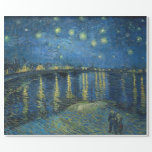 VAN GOGH STARRY NACHT ÜBER DER RHONE DECOUPAGE GESCHENKPAPIER<br><div class="desc">Eines von Van Gogh's Twilight Gemälden über die Rhone im Jahr 1888. Als Teil der Sammlung der Sternennacht.</div>