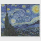 Van Gogh, Starry Nigh, klassisches Bild Geschenkpapier (Flach)